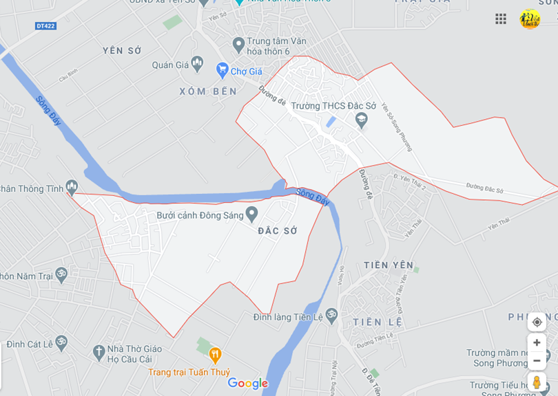 Hình ảnh vị trí địa lý tại Đắc sở, Hoài đức, Hà nội