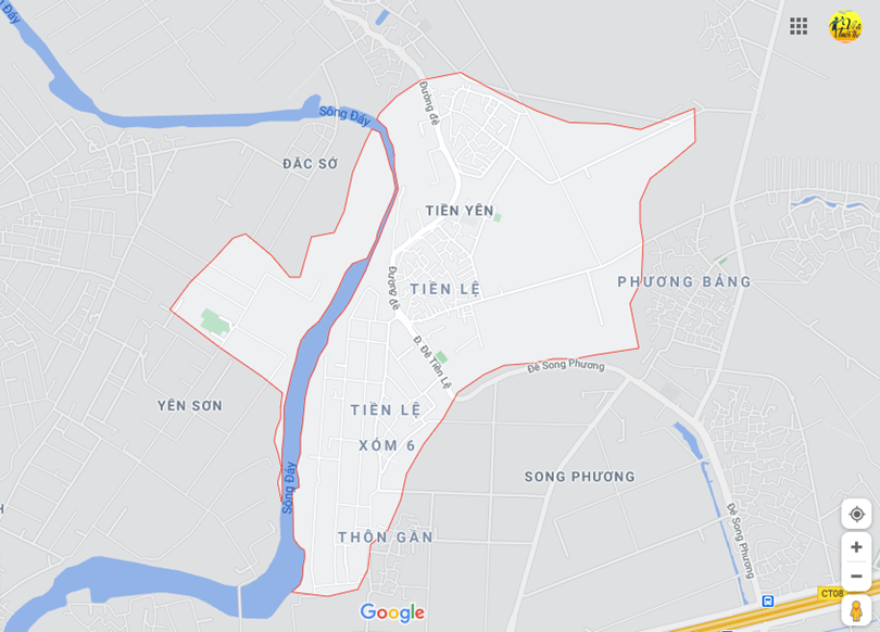 Hình ảnh vị trí địa lý tại Tiền yên, Hoài đức, Hà nội 