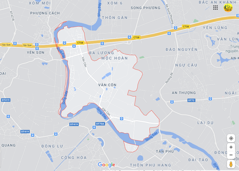 Hình ảnh vị trí địa lý tại Vân côn, Hoài đức, Hà nội