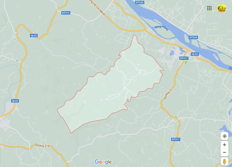 Ảnh vị trí địa lý tại Dị nậu, Tam nông, Phú thọ