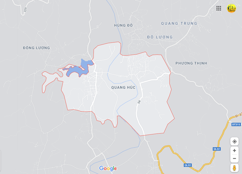 Ảnh vị trí địa lý tại Quang húc, Tam nông, Phú thọ