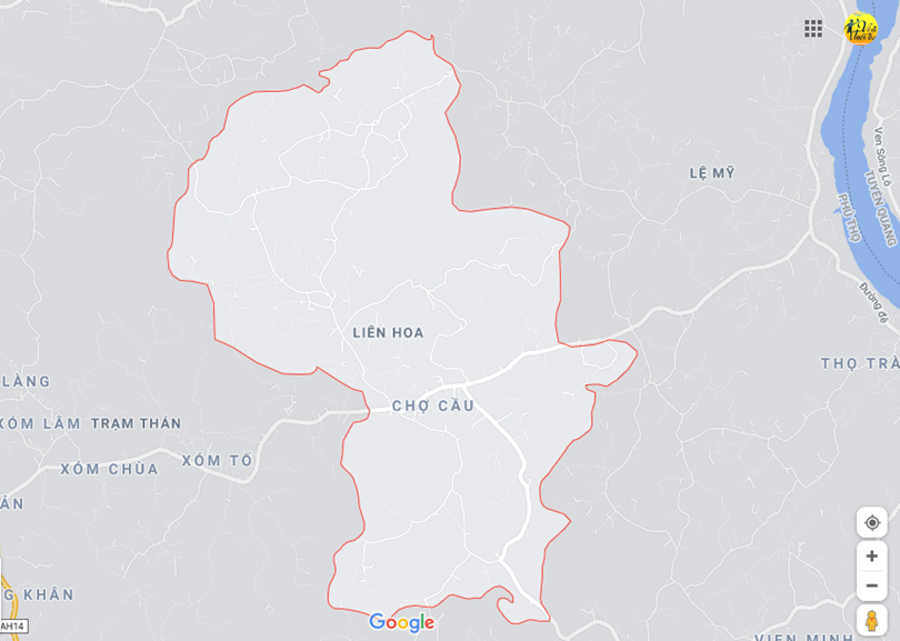 Hình ảnh vị trí địa lý tại Liên hoa, Phù ninh, Phú thọ