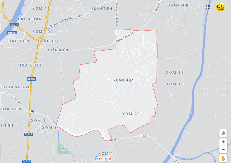 Hình ảnh vị trí địa lý tại Xuân hòa, Xuân trường, Nam định 