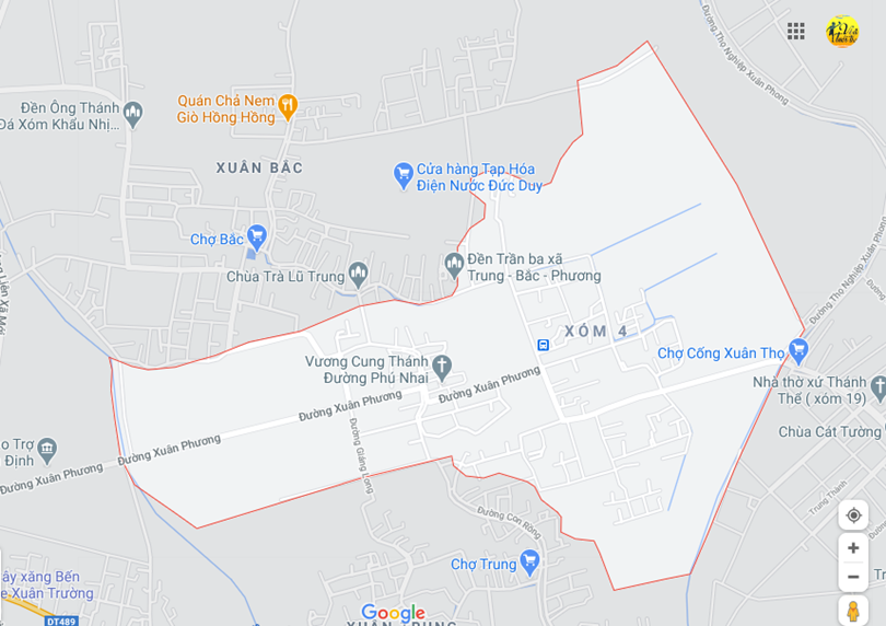 Hình ảnh vị trí địa lý tại Xuân phương, Xuân trường, Nam định