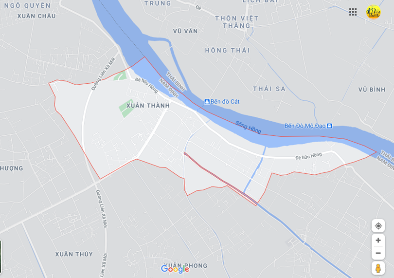 Hình ảnh vị trí địa lý tại Xuân thành, Xuân trường, Nam định 