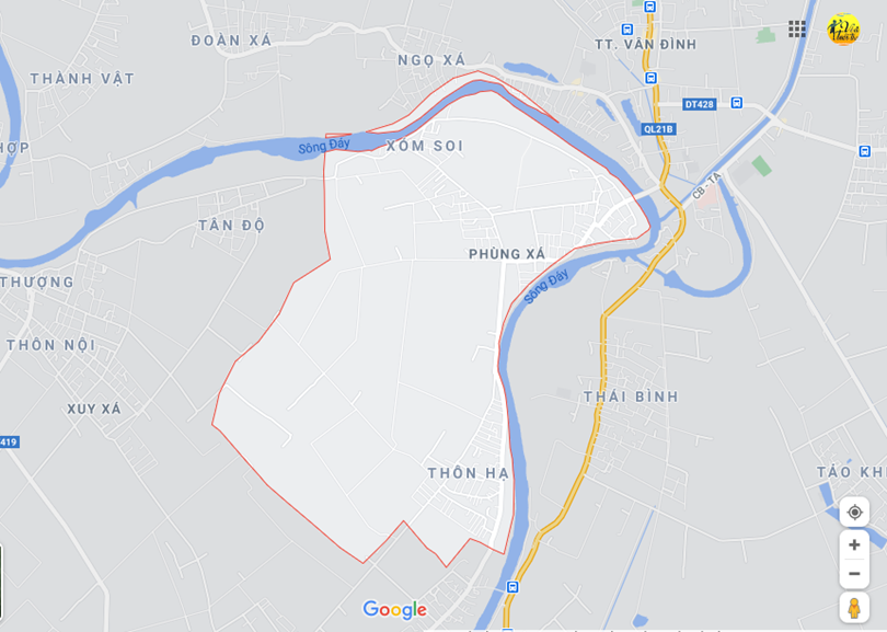 Hình ảnh vị trí địa lý tại Phùng xá, Mỹ đức, Hà nội 