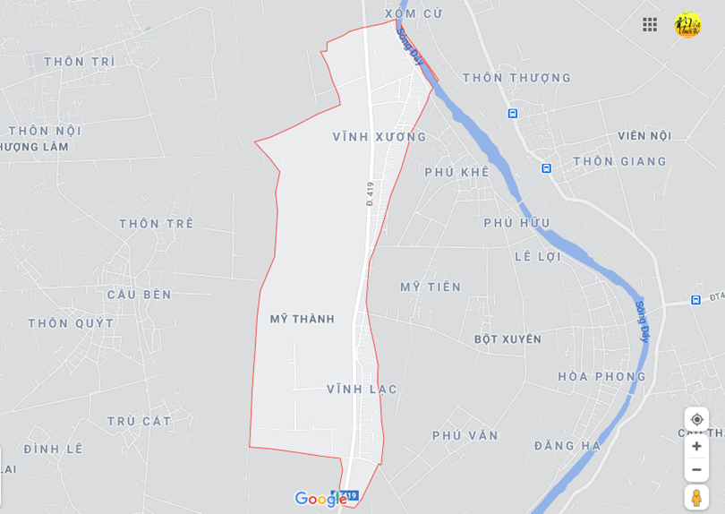 Hình ảnh vị trí địa lý tại Mỹ thành, Mỹ đức, Hà nội 