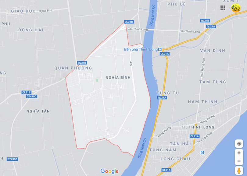 Hình ảnh vị trí địa lý tại Nghĩa bình, Nghĩa hưng, Nam định 