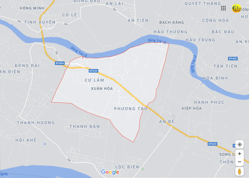 Hình ảnh vị trí địa lý tại Xuân hòa, Vũ thư, Thái bình