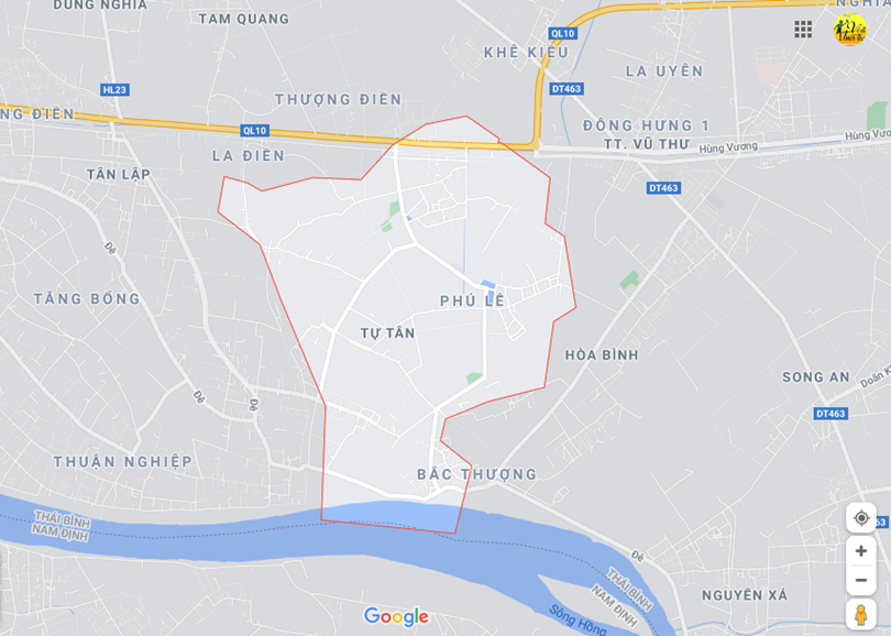 Hình ảnh vị trí địa lý tại Tự tân, Vũ thư, Thái bình