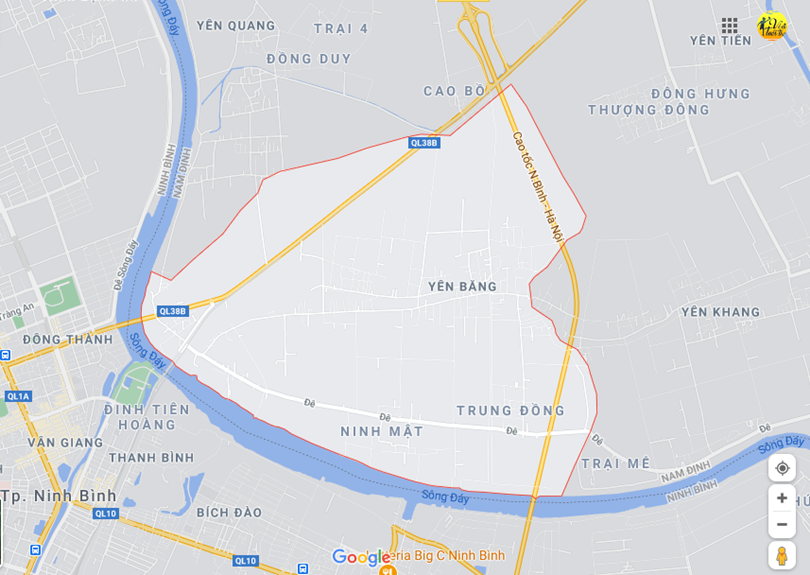 Hình ảnh vị trí địa lý tại Yên bằng, Ý yên, Nam định