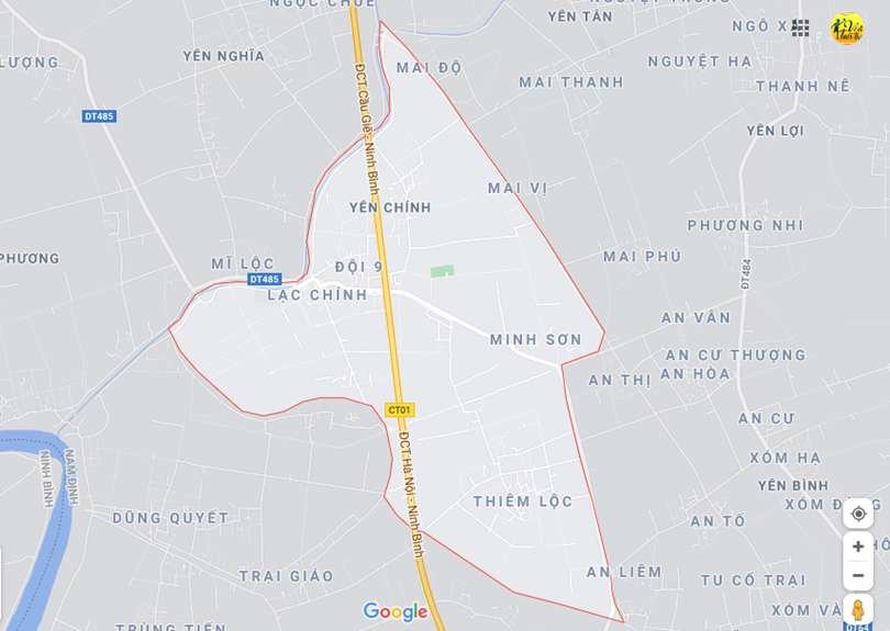 Hình ảnh vị trí địa lý tại Yên chính, Ý yên, Nam định 