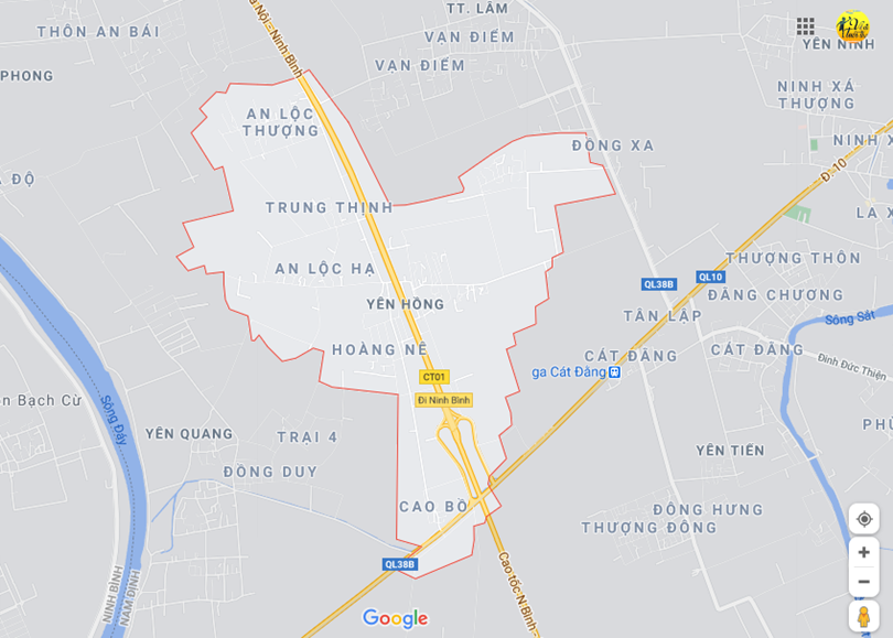 Hình ảnh vị trí địa lý tại Yên hồng, Ý yên, Nam định