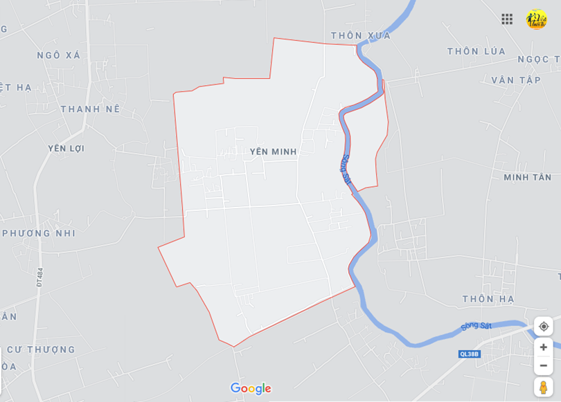 Hình ảnh vị trí địa lý tại Yên minh, Ý yên, Nam định