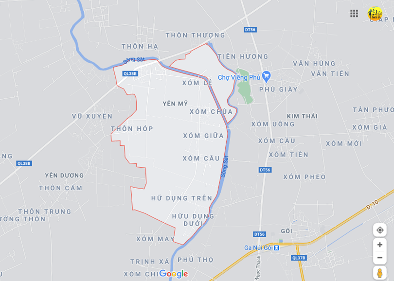 Hình ảnh vị trí địa lý tại Yên mỹ, Ý yên, Nam định