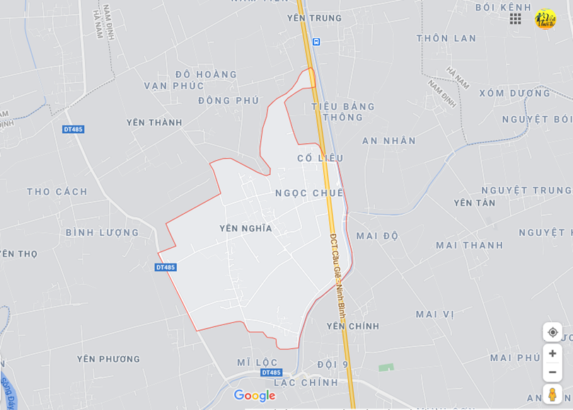 Hình ảnh vị trí địa lý tại Yên nghĩa, Ý yên, Nam định