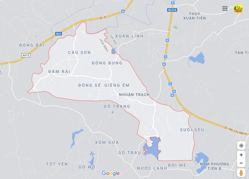 Hình ảnh vị trí địa lý tại Nhuận trạch, Lương sơn, Hòa bình 