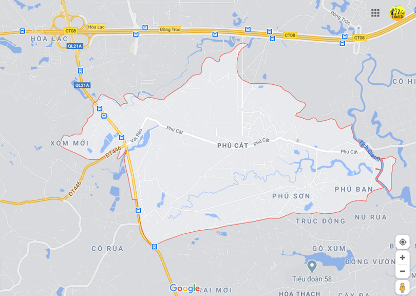 Hình ảnh vị trí địa lý tại Phú cát, Quốc oai, Hà nội