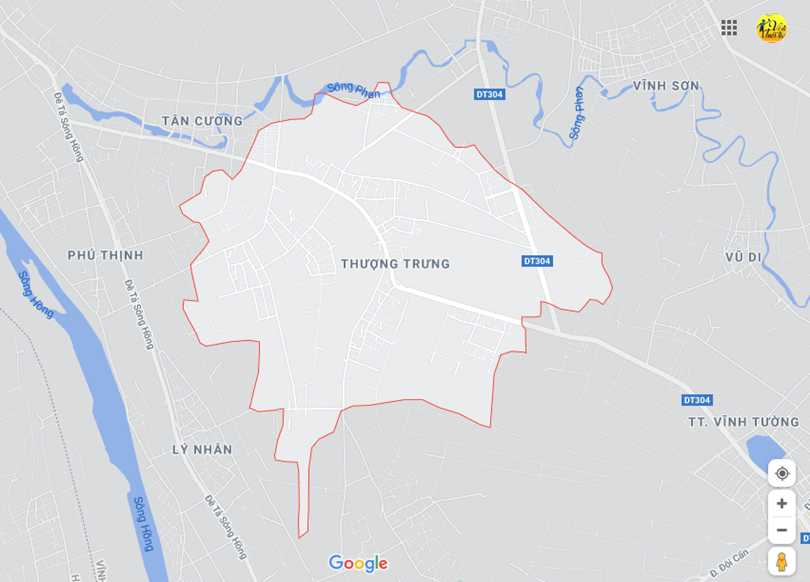 Hình ảnh vị trí địa lý tại Thượng trưng, Vĩnh tường, Vĩnh phúc