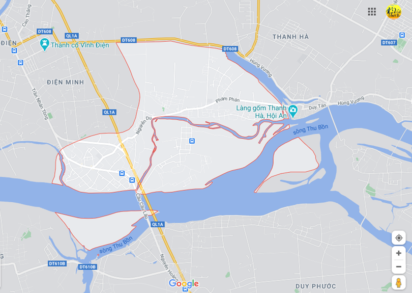 Hình ảnh vị trí địa lý tại Điện phương, Điện bàn, Quảng nam 