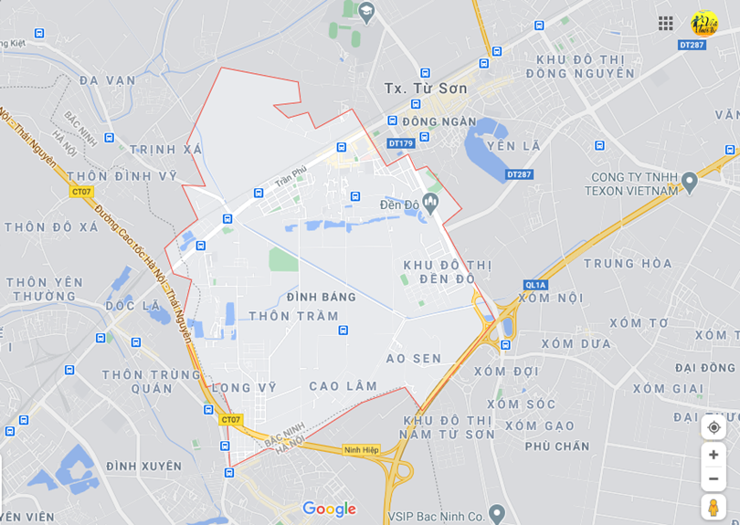 Hình ảnh vị trí địa lý tại Đình bảng, thị xã Từ sơn, Bắc ninh 