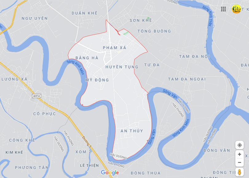 Hình ảnh vị trí địa lý tại Hiến thành, Kinh môn, Hải dương 