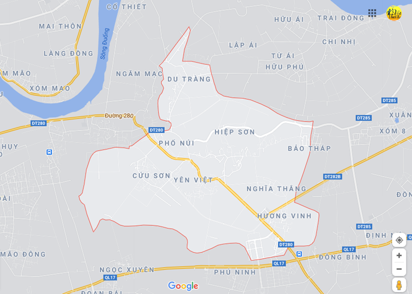 Hình ảnh vị trí địa lý tại Đông cứu, Gia bình, Bắc ninh