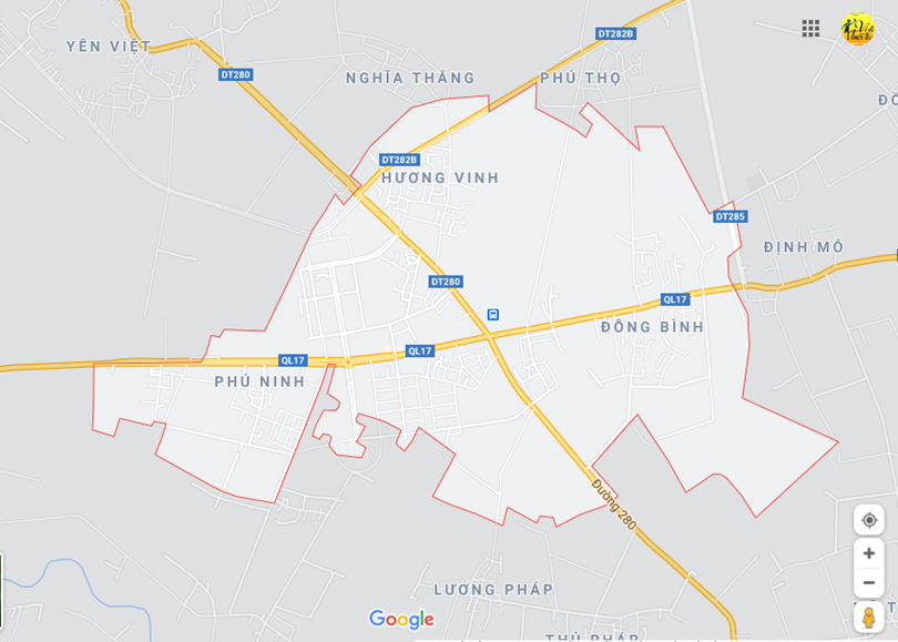 Hình ảnh vị trí địa lý tại thị trấn Gia bình, Gia bình, Bắc ninh