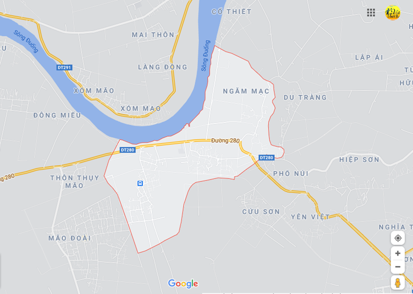 Hình ảnh vị trí địa lý tại Lãng ngâm, Gia bình, Bắc ninh