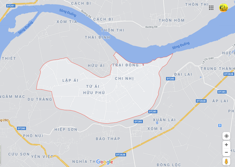 Hình ảnh vị trí địa lý tại Song giang, Gia bình, Bắc ninh