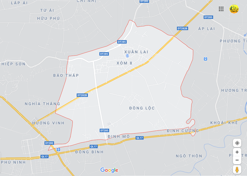 Hình ảnh vị trí địa lý tại Xuân lai, Gia bình, Bắc ninh