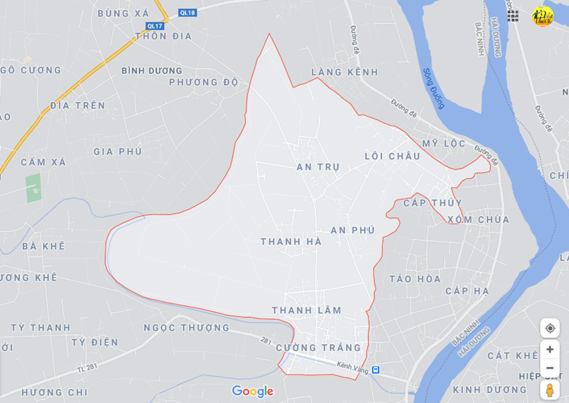 Hình ảnh vị trí địa lý tại An thịnh , Lương tài, Bắc ninh