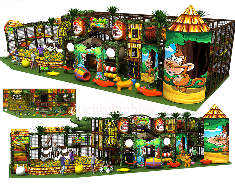 Thiết kế khu vui chơi trong nhà chủ đề lâu đài dành cho trẻ em 