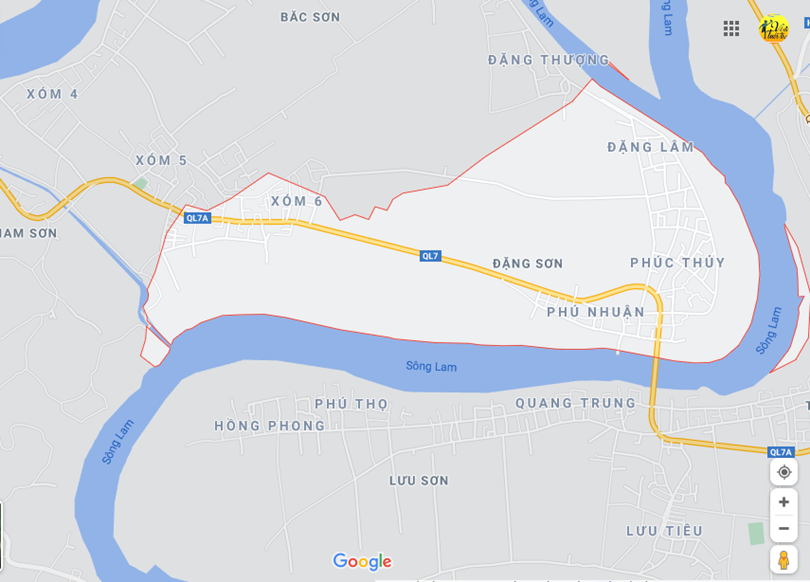  Vị trí địa lý tại Đặng sơn, Đô lương, Nghệ an