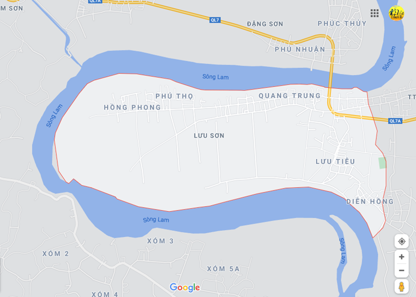  Vị trí địa lý tại Lưu sơn, Đô lương, Nghệ an