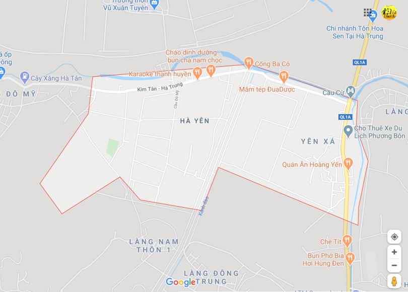 Hình ảnh vị trí địa lý tại Hà yên, Hà trung, Thanh hóa