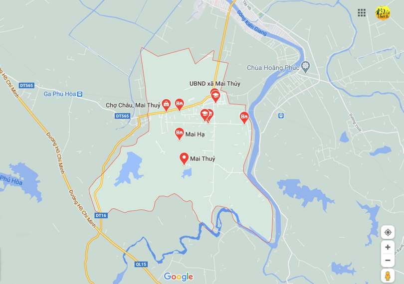 Hình ảnh vị trí địa lý tại Mai thủy, Lệ thủy, Quảng bình