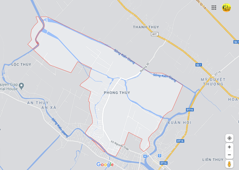 Hình ảnh vị trí địa lý tại Phong thủy, Lệ thủy, Quảng bình