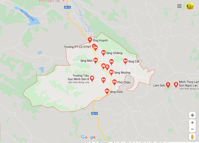 Hình ảnh vị trí địa lý tại Minh sơn, Ngọc lặc, Thanh hóa