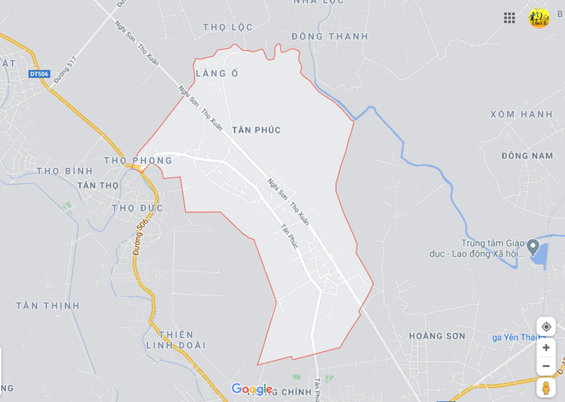 Vị trí địa lý tại Tân phúc, Nông cống, Thanh hóa