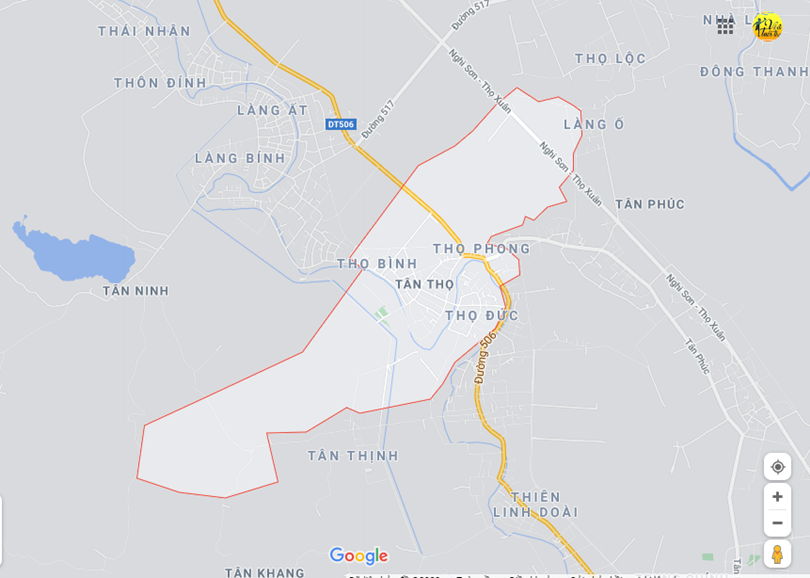  Vị trí địa lý tại Tân thọ, Nông cống, Thanh hóa