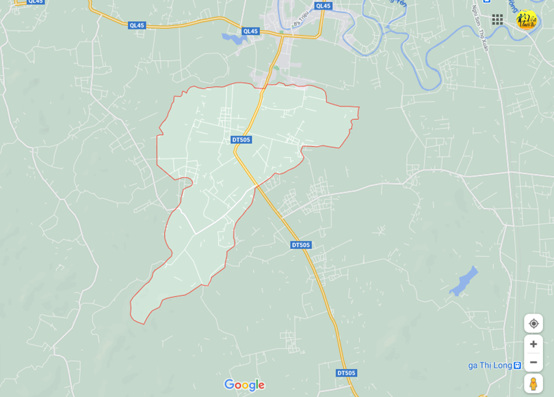  Vị trí địa lý tại Thăng long, Nông cống, Thanh hóa