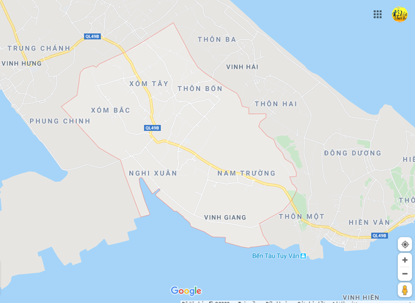 Hình ảnh vị trí địa lý tại Vinh giang, Phú lộc, Thừa thiên - Huế