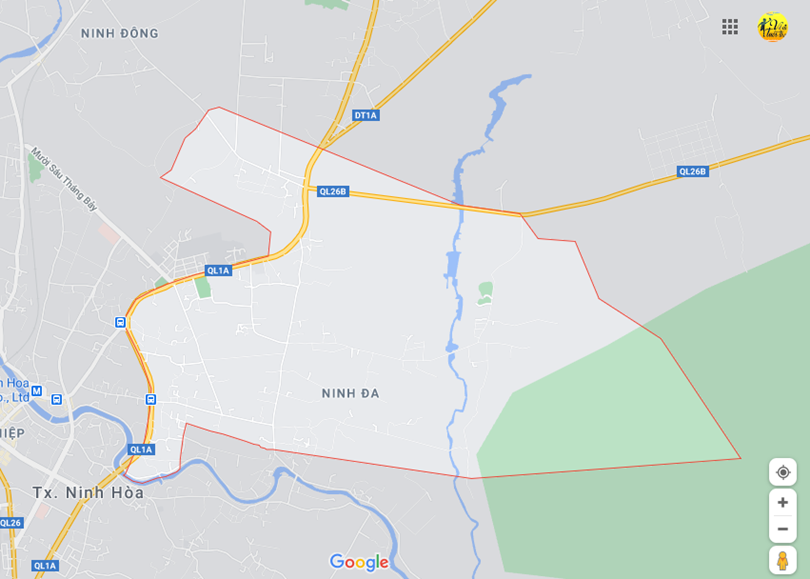 Vị trí địa lý tại Ninh đa, Ninh hòa, Khánh hòa