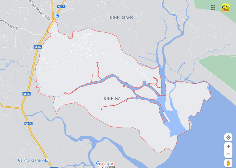 Vị trí địa lý tại Ninh hà, Ninh hòa, Khánh hòa