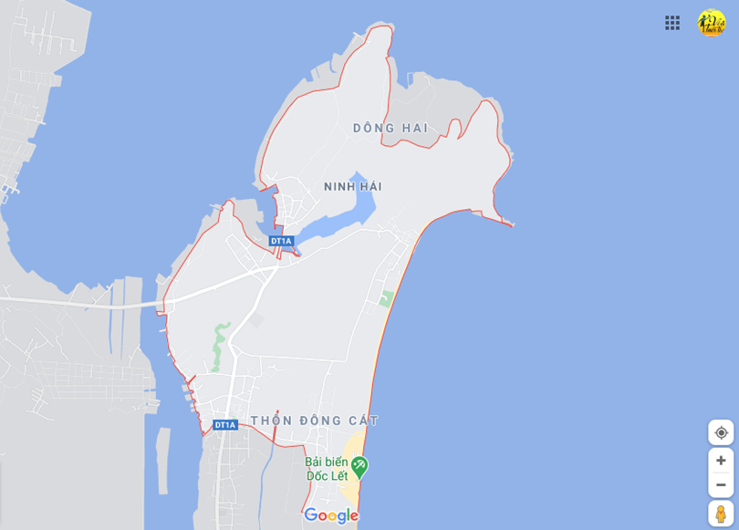 Vị trí địa lý tại Ninh hải, Ninh hòa, Khánh hòa