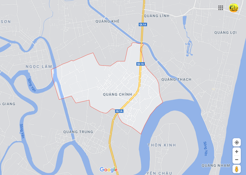  Vị trí địa lý tại Quảng chính, Quảng xương, Thanh hóa