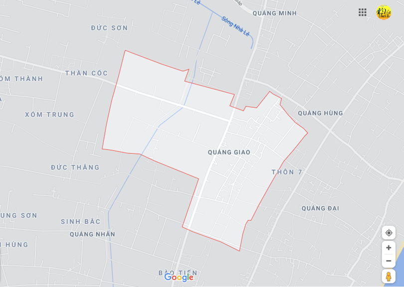  Vị trí địa lý tại Quảng giao, Quảng xương, Thanh hóa