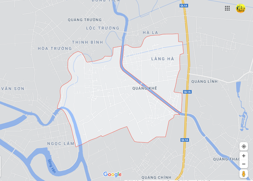  Vị trí địa lý tại Quảng khê, Quảng xương, Thanh hóa