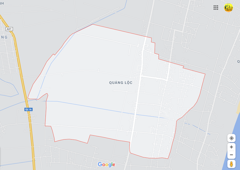  Vị trí địa lý tại Quảng lộc, Quảng xương, Thanh hóa